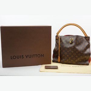 Louis Vuitton Gaia Monogram Canvas Shoulder Bag Red Interior w/ Box & Dust Cover